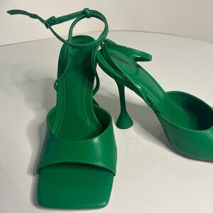 Zara Green Kelly Sandals